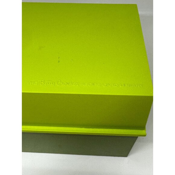 Vintage 70s Retro Betty Crocker Green Recipe Card Library Box Set 8.5x6 Kitchen - Picture 6 of 11